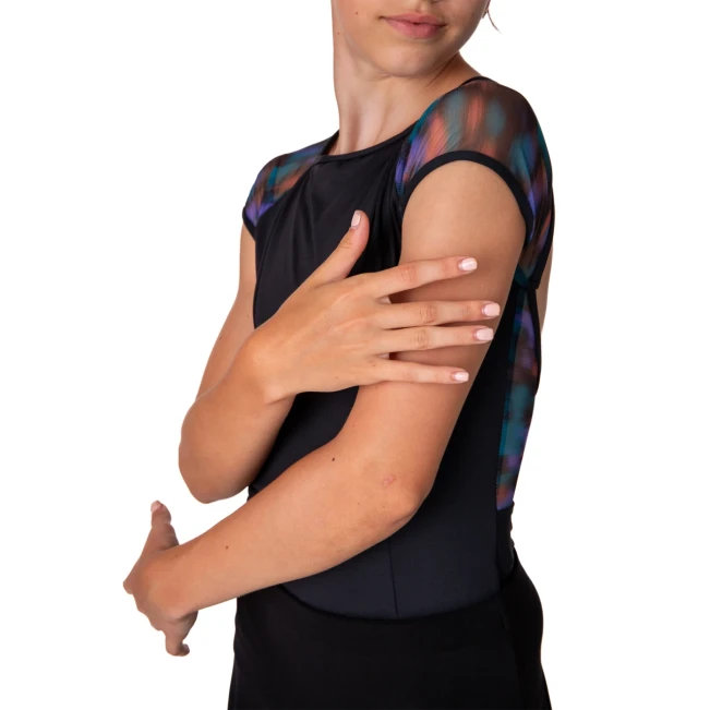Capezio Mystical raglan ballroom, dres pro dívky s krátkým rukávem Capezio Mystical raglan ballroom, dres pro dívky s krátkým rukávem