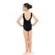 Capezio Eloise leotard, dívčí dres na široká ramínka - Černá