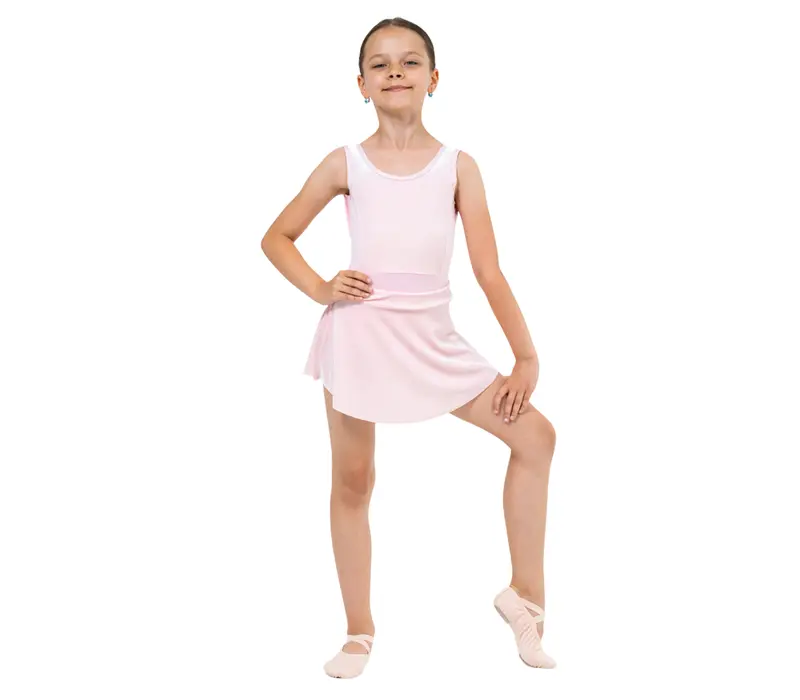 Capezio Eloise leotard, dívčí dres na široká ramínka - Růžová Capezio
