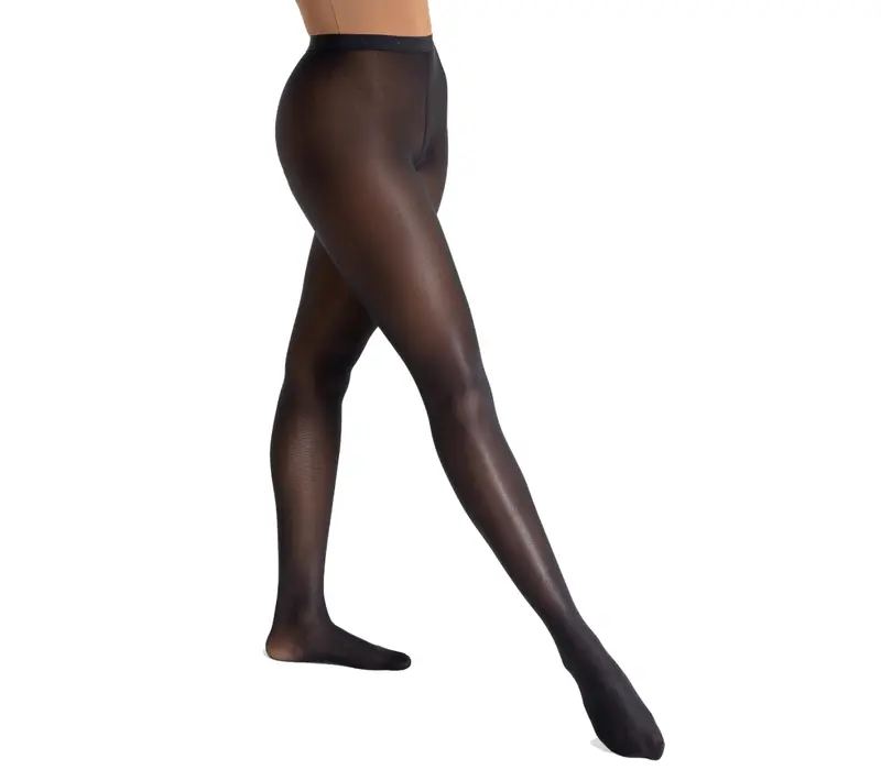 Capezio ultra shimmery, lesklé punčocháče - Černá