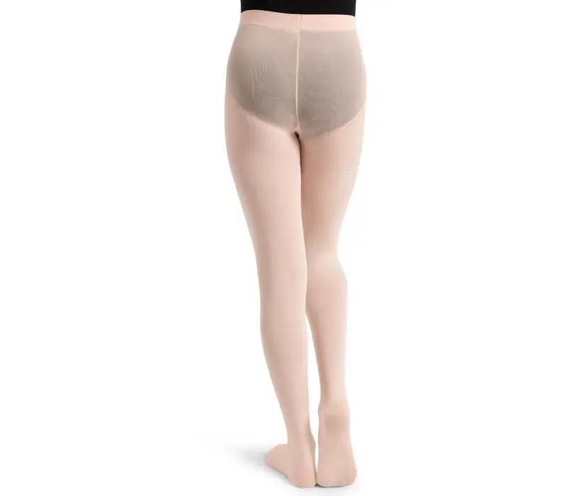Capezio ultra soft Footed Tight, dívčí punčocháče s celým chodidlem - Růžová balet Capezio