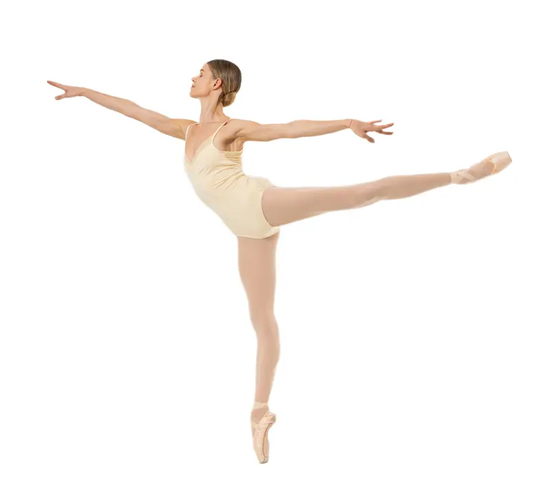 Capezio Anemoia Leotard — dámský dres na tenká ramínka - Světle žlutá - Butter Capezio