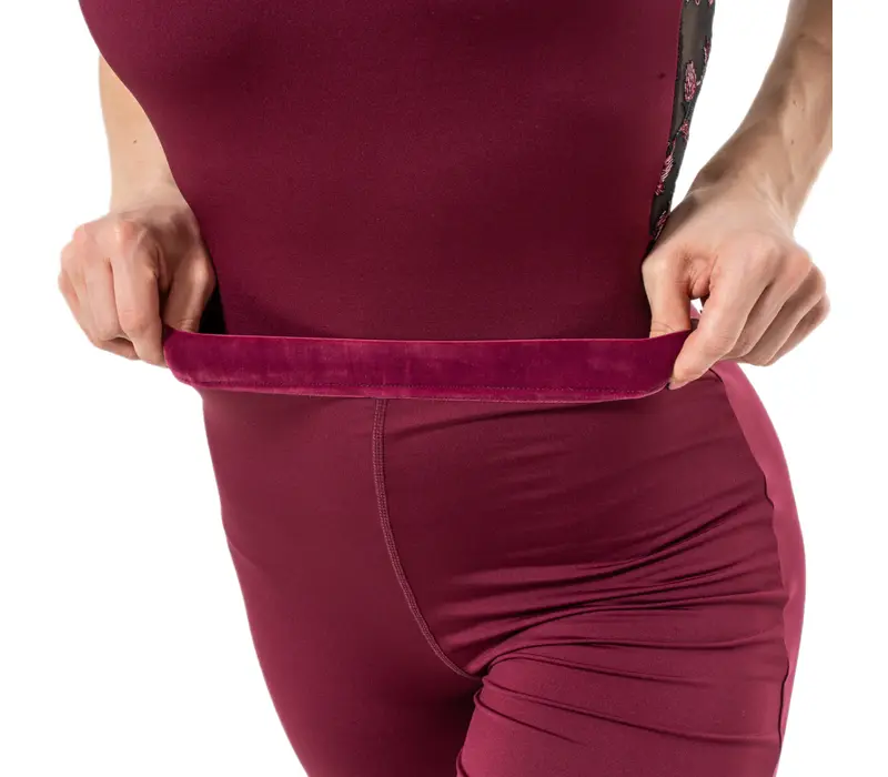 Capezio Beguile Pant, dámské kalhoty - Vínová Windsor Wine Capezio
