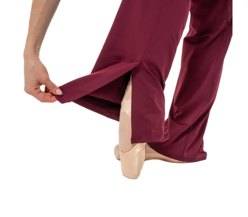 Capezio Beguile Pant, dámské kalhoty - Vínová Windsor Wine Capezio