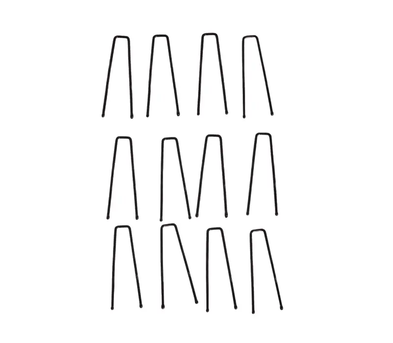 Bunheads, vlásenky o délce 5 cm - Černá