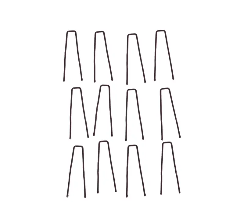 Bunheads, vlásenky o délce 5 cm - Hnědá