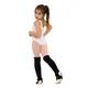 Capezio dětský baletní dres s opaskem na široká ramínka - Bílá