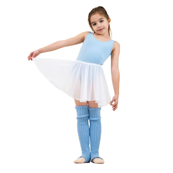 Capezio dětský baletní dres s opaskem na široká ramínka