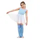 Capezio dětský baletní dres s opaskem na široká ramínka - Modrá světle Capezio