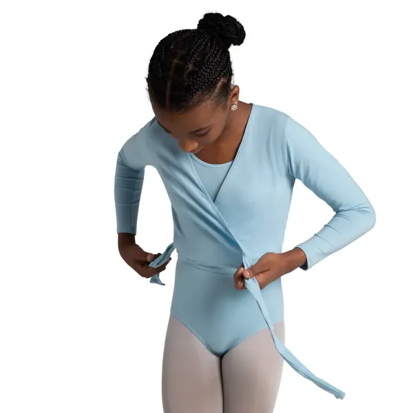 Capezio cross over top, dziecienci  na rozgrzewkę