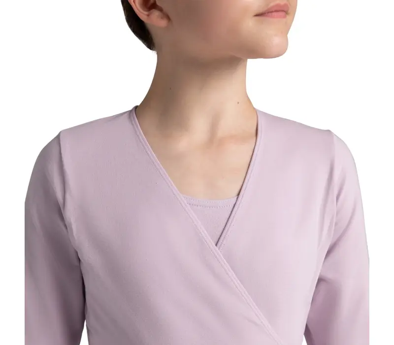 Capezio cross over top, dziecienci  na rozgrzewkę - Fialová lavender Capezio