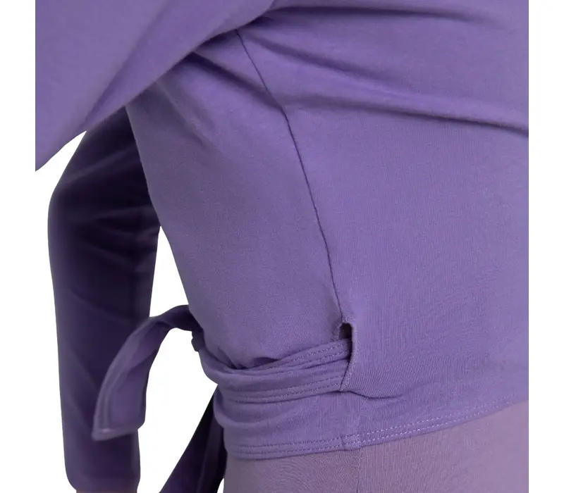 Capezio cross over top, dziecienci  na rozgrzewkę - Fialová dark lavender Capezio