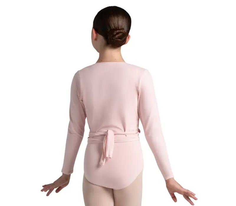 Capezio cross over top, dziecienci  na rozgrzewkę - Růžová Capezio