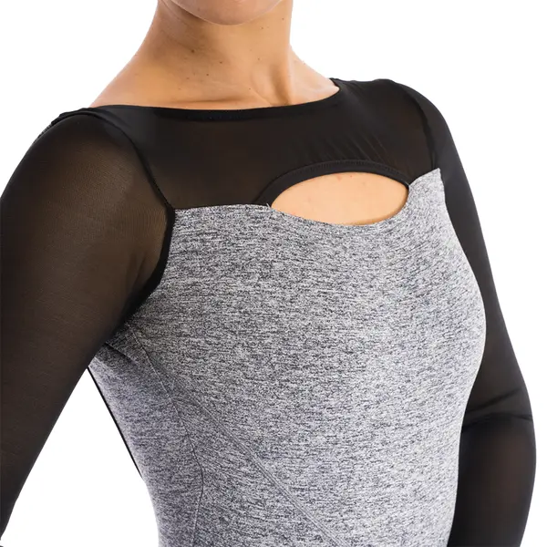 Capezio Dance Active Front Keyhole long sleeve leo, dívčí dres