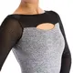 Capezio Activ, dres s dlouhým rukávem - Šedivá - grey