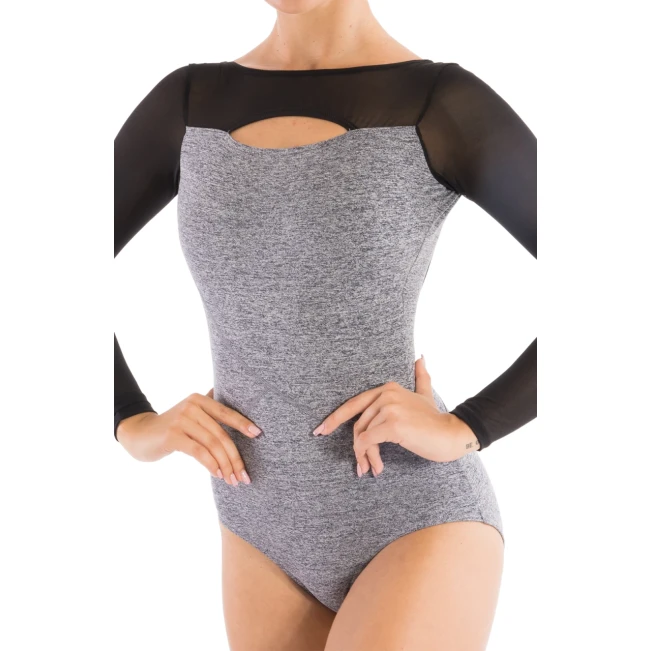 Capezio Dance Active Front Keyhole long sleeve leo, dámský dres Capezio Dance Active Front Keyhole long sleeve leo, dámský dres