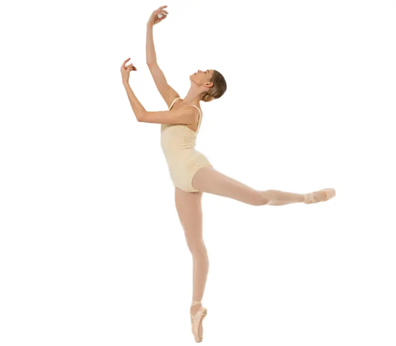 Capezio Dreamy Leotard - dámský dres na široká ramínka. - Světle žlutá - Butter Capezio
