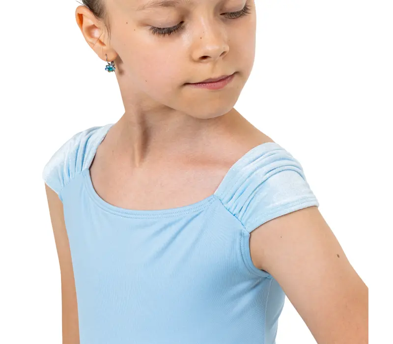 Capezio Elizabeth leotard, dres pro dívky - Modrá světle Capezio