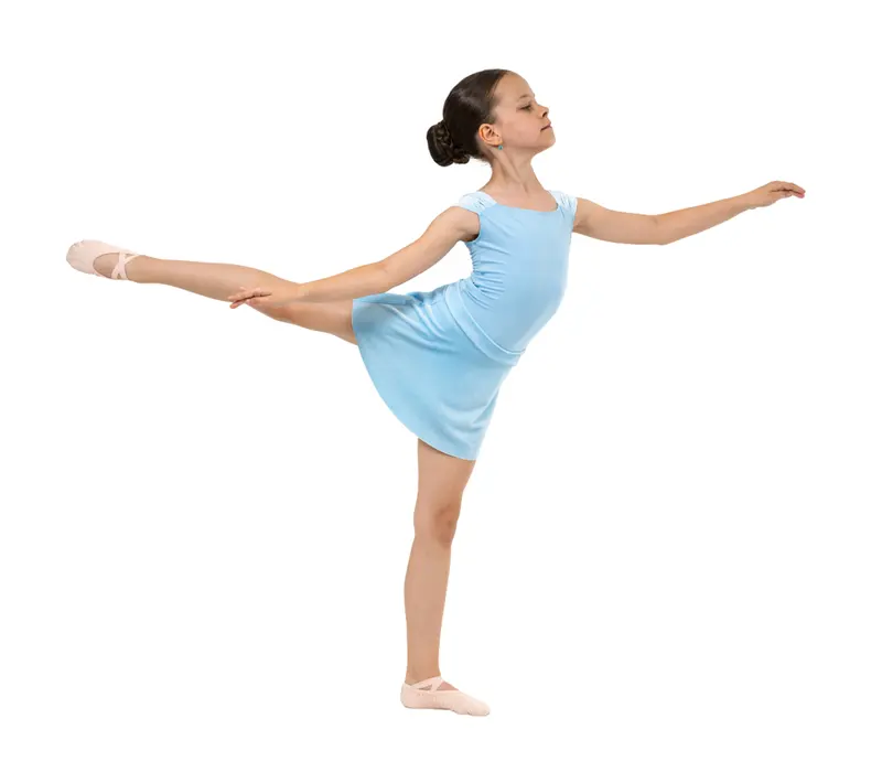 Capezio Elizabeth leotard, dres pro dívky - Modrá světle Capezio