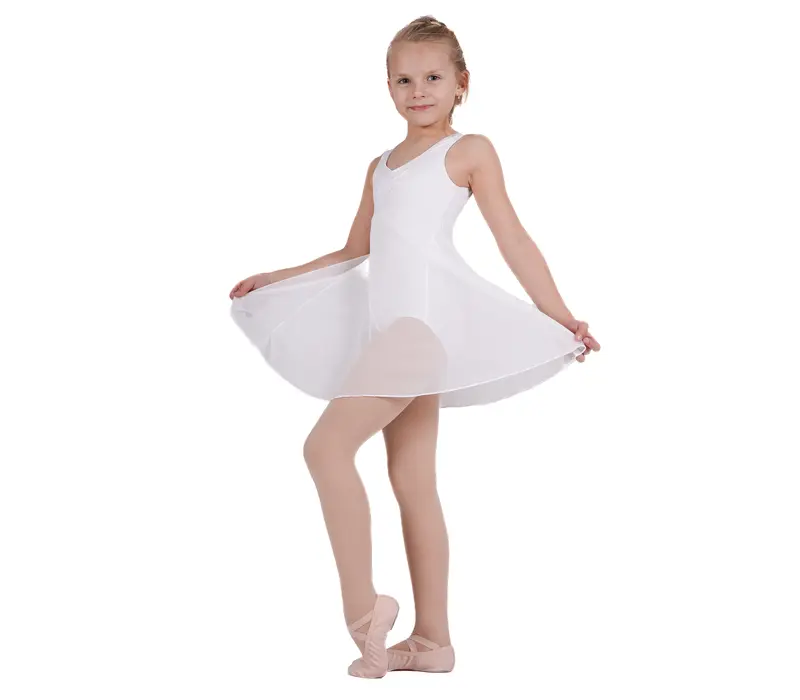Capezio Empire dress, baletní šaty pro děti - Bílá