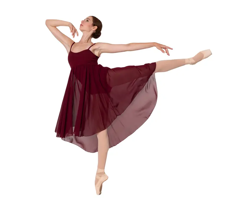 Capezio Empire baletní šaty pro ženy - Bordová - burgundy
