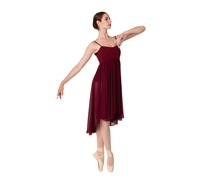 Capezio Empire baletní šaty pro ženy - Bordová - burgundy