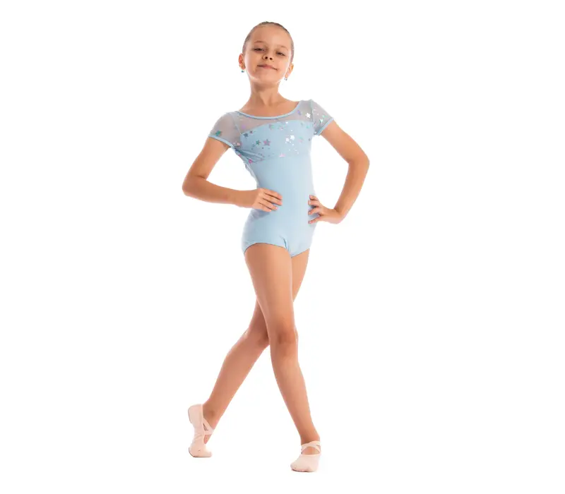 Capezio Galaxy, dětský dres s krátkým rukávem - Modrá světle Capezio