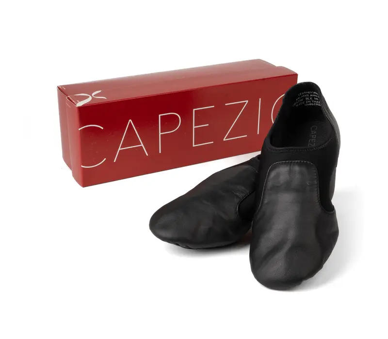 Capezio Glove jazz shoe, dámské jazzovky s ergonomickým tvarem - Černá