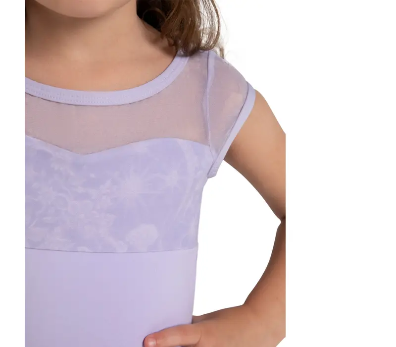 Capezio Opal, dívčí dres se sukýnkou - Fialová - lavender