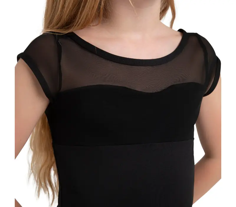 Capezio Opal, dívčí dres se sukýnkou - Černá