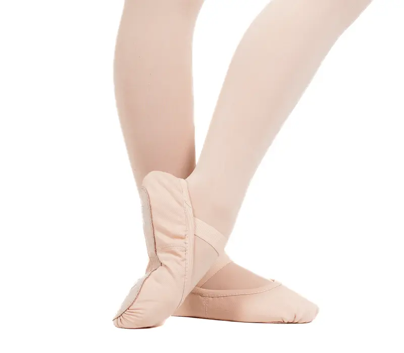 Capezio Luna, dětské kožené cvičky - Růžová balet Capezio