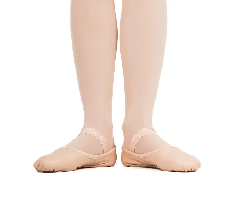 Capezio Luna, dětské kožené cvičky - Růžová balet Capezio