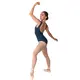 Capezio Meryl Boatneck Leotard, baletní dres - Modrá - steel blue