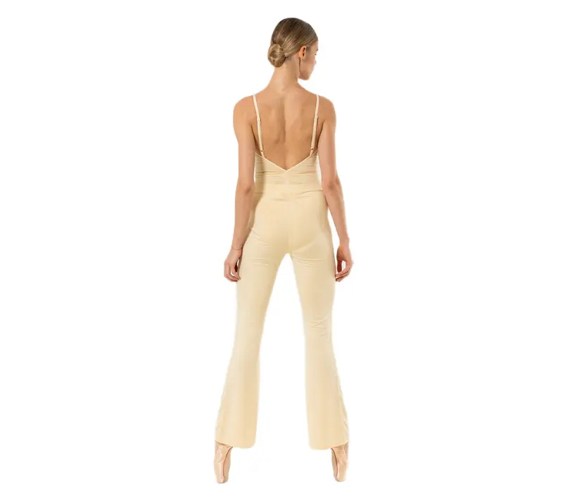 Capezio Memory Flare Legging, dámské legíny - Světle žlutá - Butter Capezio
