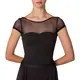 Capezio Meryl Mesh Yoke Short Sleeve, baletní dres