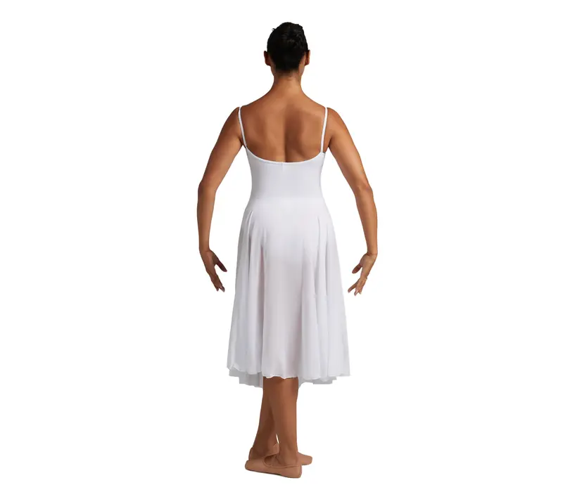 Capezio Mid Calf Full Circle skirt, dámská kruhová sukně - Bílá