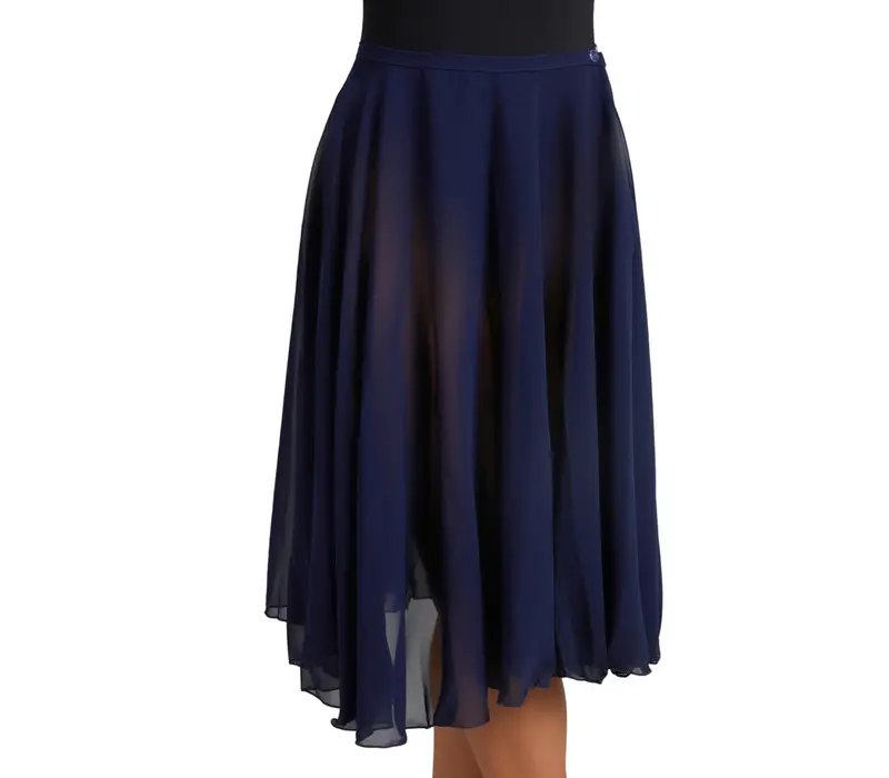 Capezio Mid Calf Full Circle skirt, dámská kruhová sukně - Modrá - navy