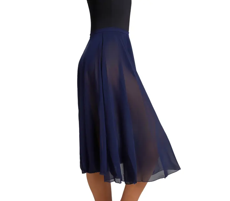 Capezio Mid Calf Full Circle skirt, dámská kruhová sukně - Modrá - navy