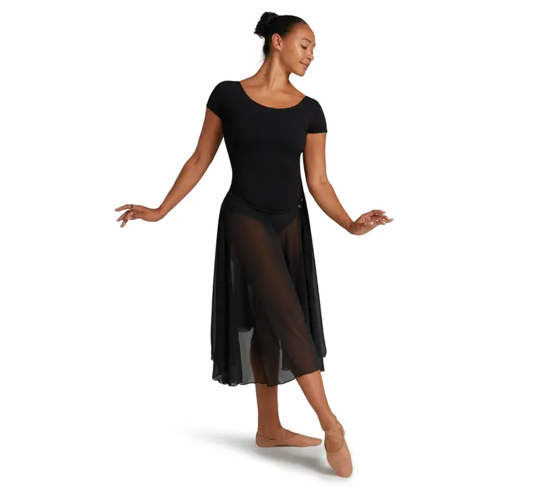 Capezio Mid Calf Full Circle skirt, dámská kruhová sukně - Černá