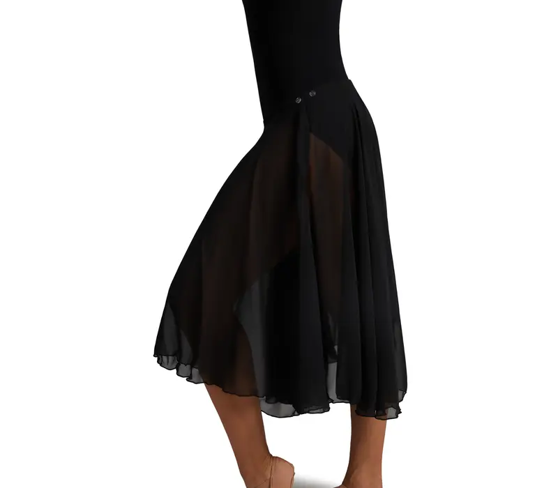 Capezio Mid Calf Full Circle skirt, dámská kruhová sukně - Černá