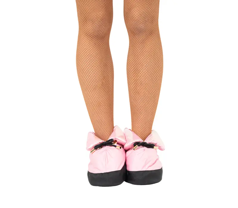 Capezio Ballroom booties, zahřívací obuv - Metlická světle růžová