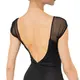 Capezio Moonstruck Cap Sleeve Leotard, dámský dres s krátkým síťovaným rukávem