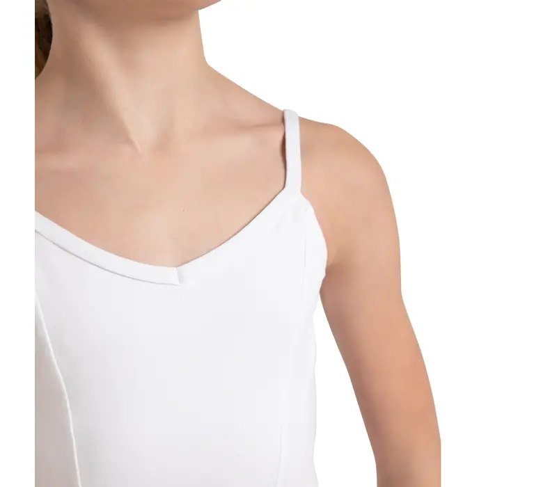 Capezio Princess, dětský dres na ramínka - Bílá