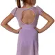 Capezio puff sleeve keyhole back leotards, dětský dres - Fialová lavender Capezio