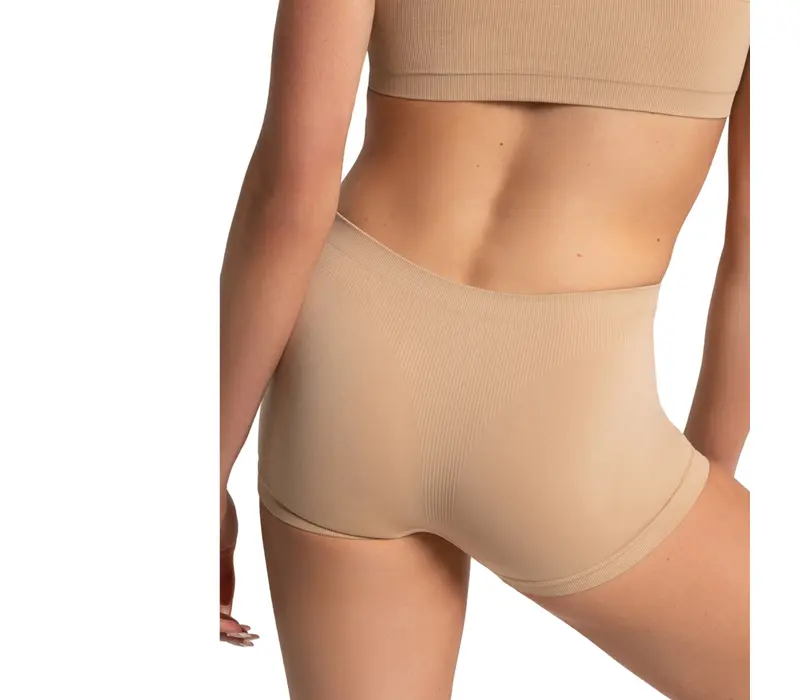 Capezio Seamless Short, dámské spodní bezešvé šortky - Tělová Capezio