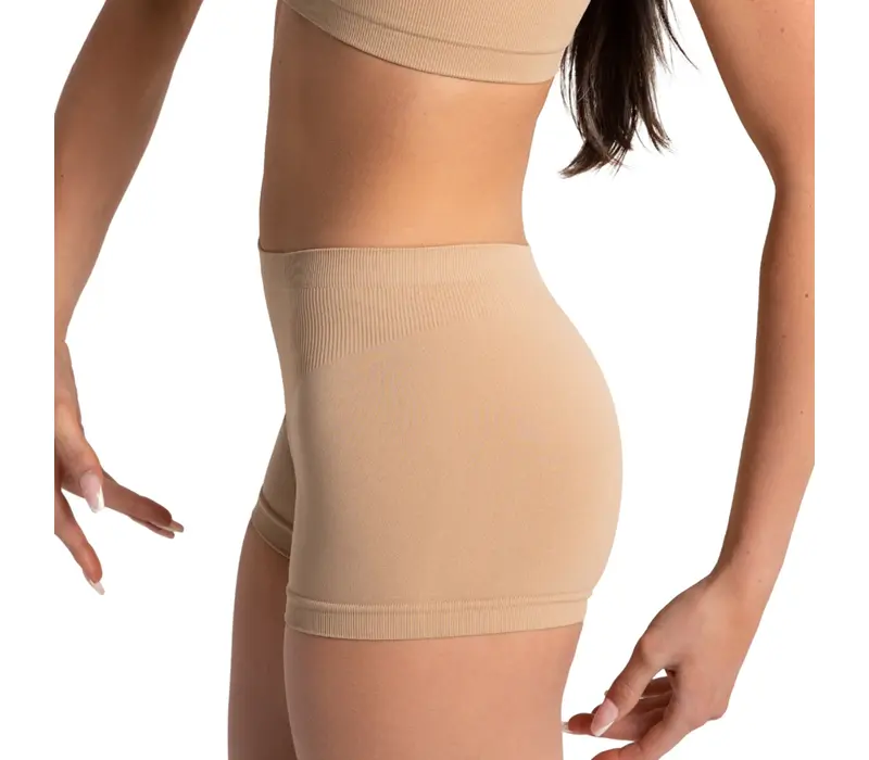 Capezio Seamless Short, dámské spodní bezešvé šortky - Tělová Capezio