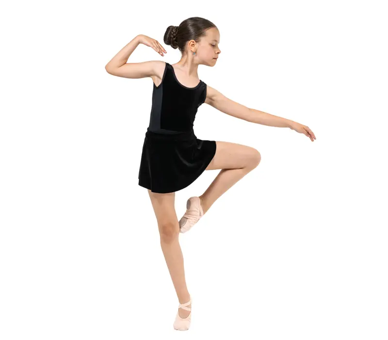 Capezio Simone skirt, dívčí sukně - Černá