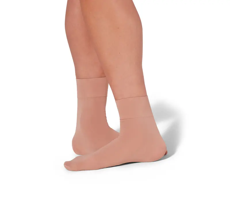 Capezio Tight Sock BG100, univerzální ponožky - Hnědá caramel Capezio