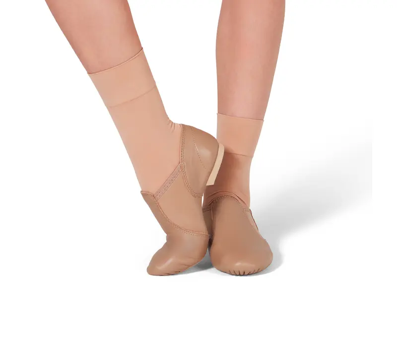 Capezio Tight Sock, dětské ponožky - Hnědá caramel Capezio