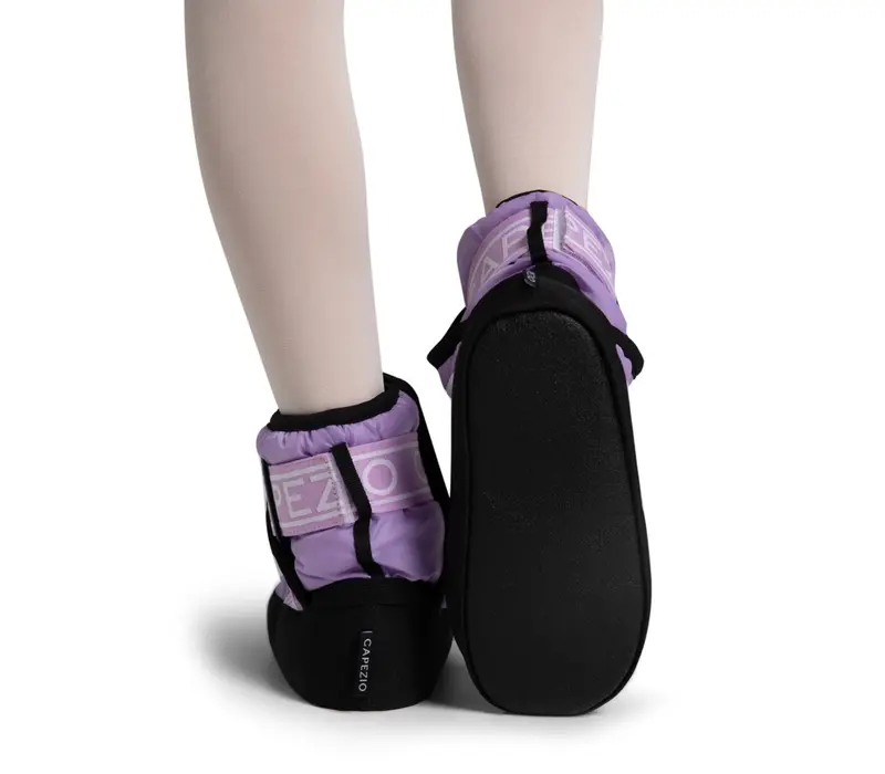 Capezio Varsity Bootie, dětská zahřívací obuv Capezio Varsity Bootie, dětská zahřívací obuv - Fialová - lavender